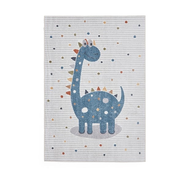 Covor pentru copii albastru/gri deschis 80x150 cm Vida Kids Dinosaur – Think Rugs