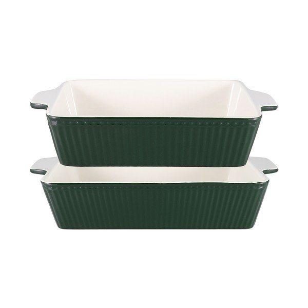 Vase de copt în set de 2 bucăți din gresie 27,2x17 cm Alice - Green Gate-image-1