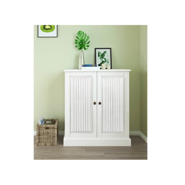 Dulap alb din lemn de pin 100x34 cm Mille – Støraa-image-1