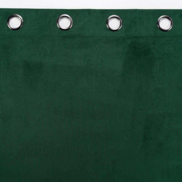 Draperie verde din catifea reiată 140x260 cm Casual – douceur d'intérieur-image-3