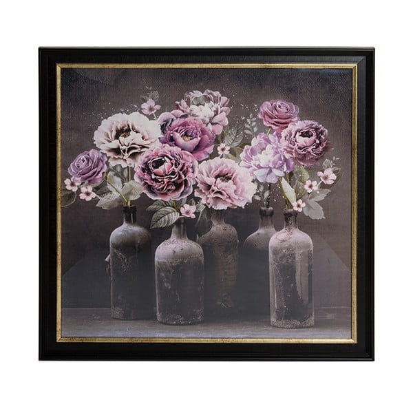 Tablou cu ramă Graham & Brown Bloom Floral, 80 x 80 cm