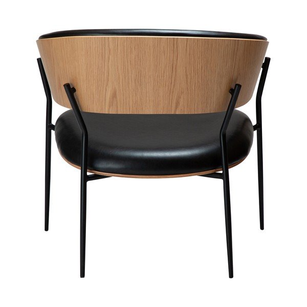 Fotoliu negru cu tapițerie din imitație de piele Crib – DAN-FORM Denmark-image-4