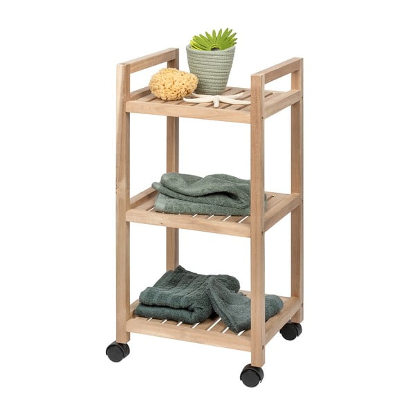 Etajeră de baie în culoare naturală 35x72 cm Acina – Wenko-image-3