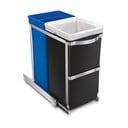 Coș de gunoi din plastic 35 l Dual - simplehuman