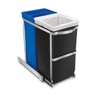 Coș de gunoi din plastic 35 l Dual - simplehuman