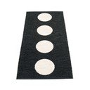 Covor tip traversă pentru interior și exterior alb-negru 70x150 cm Vera Black – Pappelina