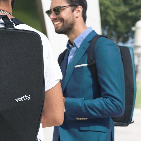 Rucsac Vertty Teal, negru - albastru-image-1