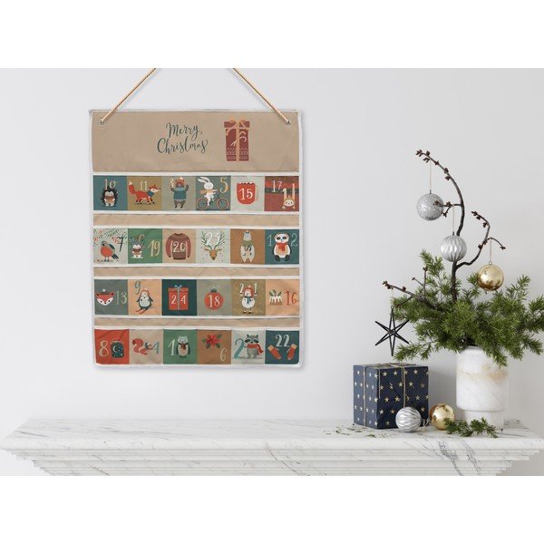 Calendar advent din bumbac Butter Kings Celebrating Animals-image-1