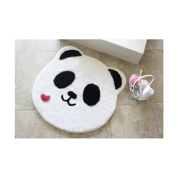 Covoraș de baie Confetti Bathmats Panda, Ø 90 cm