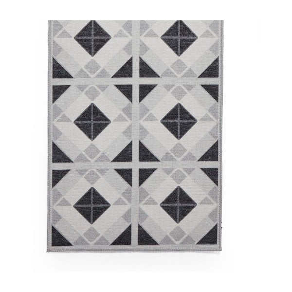 Covor tip traversă gri deschis-gri închis lavabil 76x230 cm Victoria Light – Think Rugs-image-4