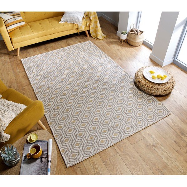 Covor din bumbac Flair Rugs Bombax, 192 x 290 cm, bej-galben-image-4