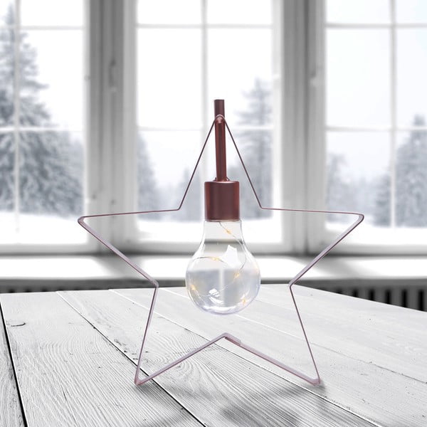 Decorațiune luminoasă cu LED în formă de stea DecoKing Star, înălțime 23 cm-image-2