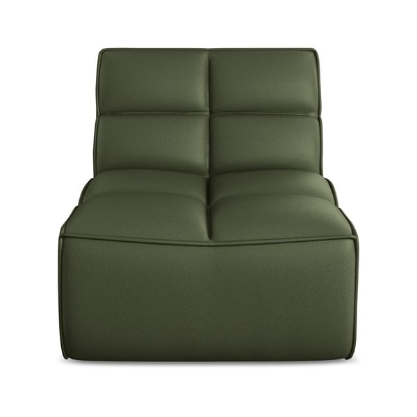 Modul pentru canapea modulară verde cu tapițerie din imitație de piele Kalai – Makamii