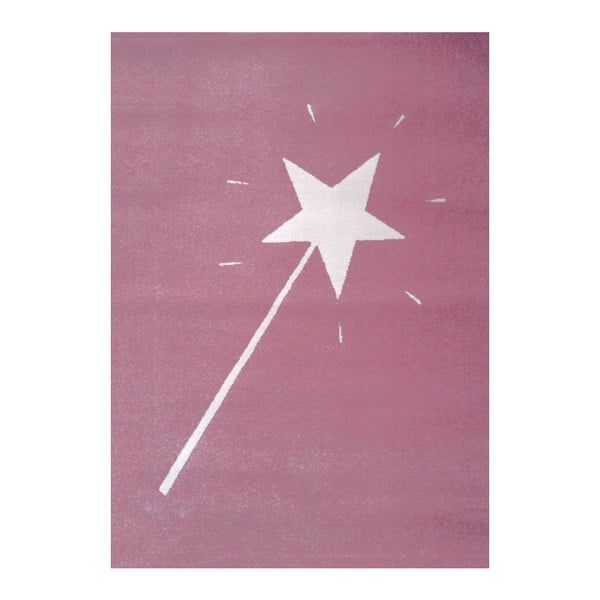 Covor Art For Kids Magic Wand, 120 x 170 cm, roz