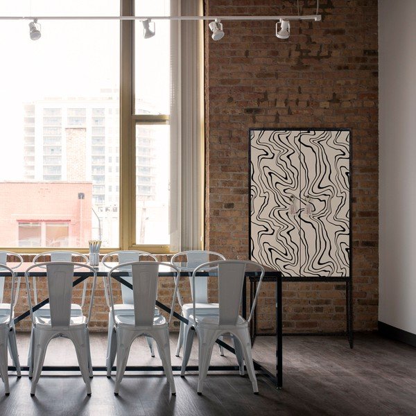 Dulap negru-bej 75x164,5 cm Alva – Really Nice Things-image-1