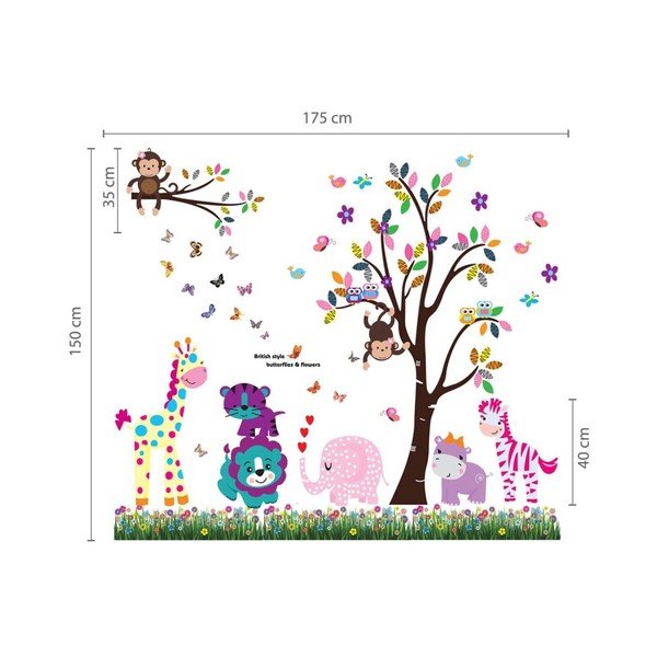 Autocolant Walplus Happy Animals Tree-image-2