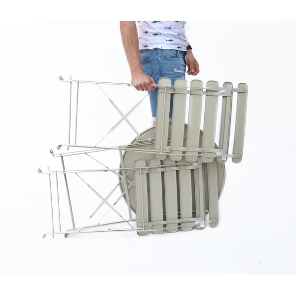 Set de dining pentru grădină bej pentru 2 persoane Bistro - Rojaplast-image-4