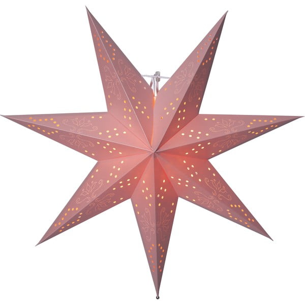 Stea luminoasă suspendată Best Season Romantic Star, 54 cm, roșu