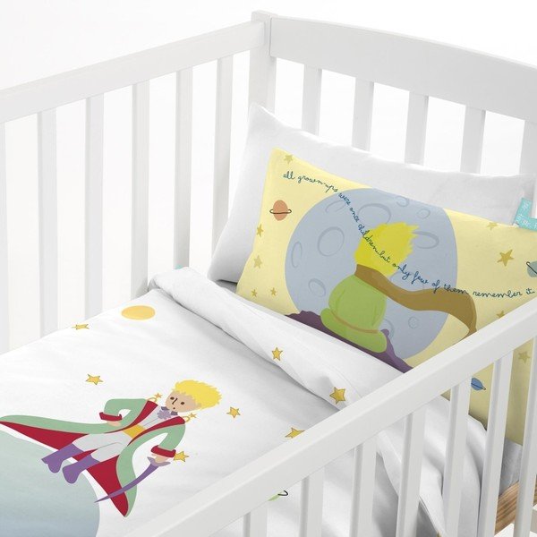 Husă pilotă și pernă din bumbac pentru copii Mr. Fox Le Petit Prince, 100 x 120 cm-image-2