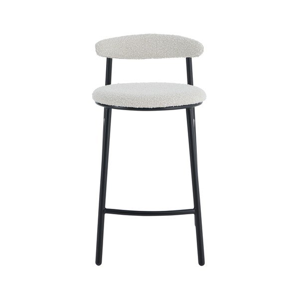 Scaun de bar crem tapițat (înălțime șezut 67 cm) Bloggny – Ellos Home-image-2