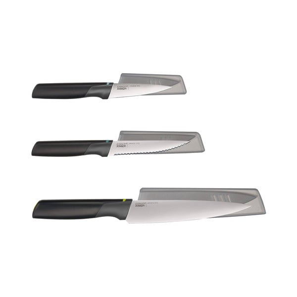 Set de cuțite cu protecție din oțel inoxidabil 3 buc. Elevate – Joseph Joseph