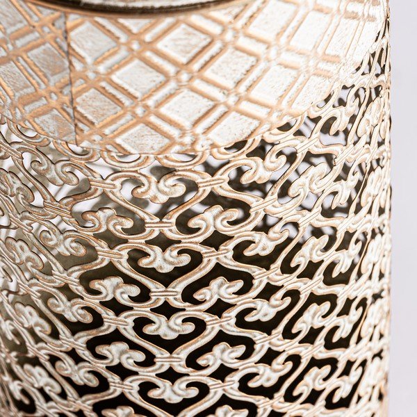 Vază aurie din metal înaltă Jaipur – Burkina-image-1