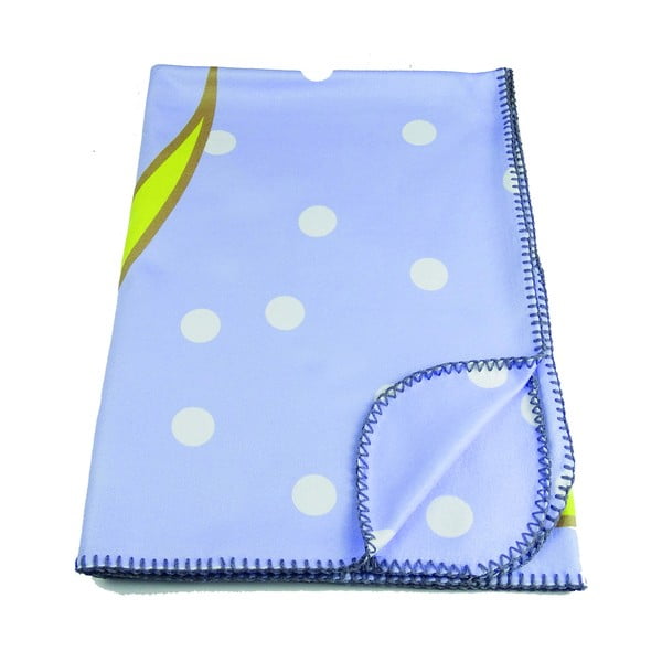 Set pătură și față de pernă  pentru copii albastru-deschis 85x125 cm – OYO kids-image-3