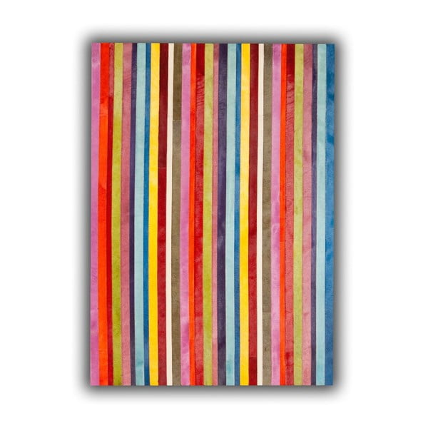 Covor din piele Vertical Stripes, 140x200 cm