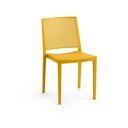 Scaun de grădină galben din plastic Grid – Rojaplast