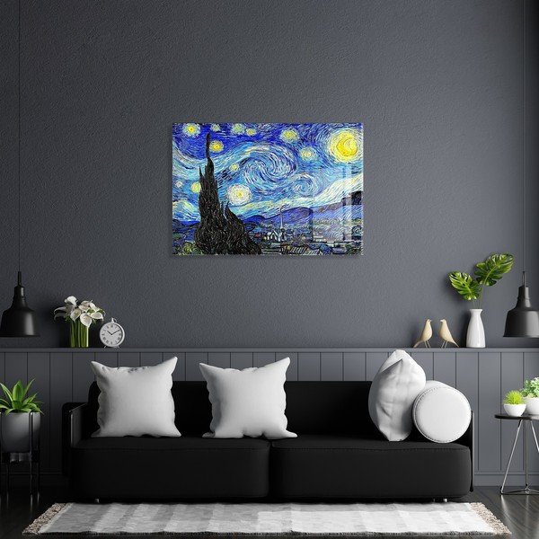 Tablou din sticlă 70x50 cm Vincent van Gogh – Wallity-image-2