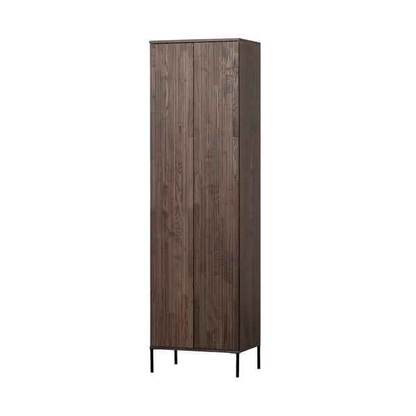 Dulap maro cu aspect de lemn de frasin 60x210x42 cm Gravure – WOOOD-image-2