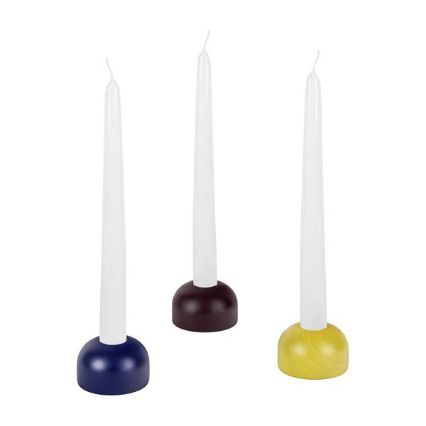 Sfeșnice 3 buc. din lemn Lums – noo.ma