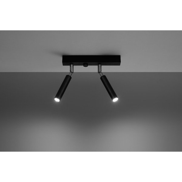 Plafonieră Sollux Tiden, negru-image-1