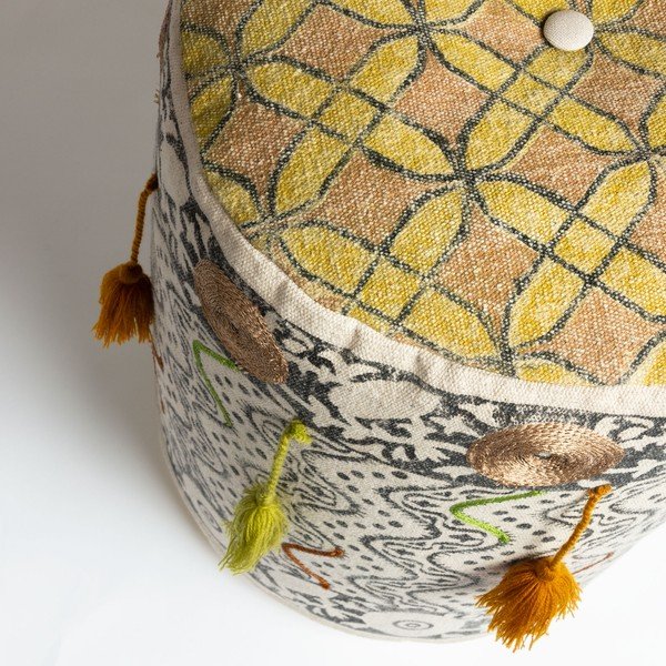 Puf La Forma Haakon, înălțime 35 cm, multicolor-image-1
