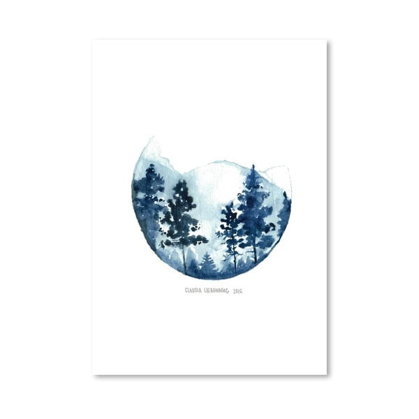 Poster Americanflat Blue Mountain by Claudia Libenberg, 30 x 42 cm