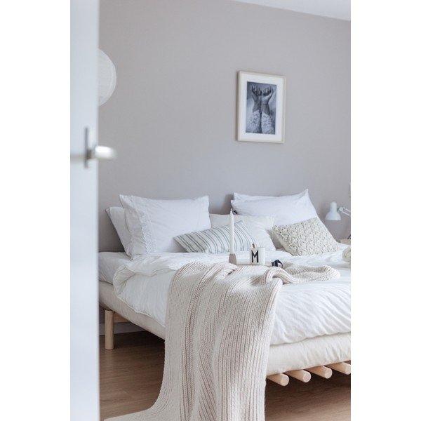 Cadru pat din lemn de pin Karup Design Pace Black, 140 x 200 cm, negru-image-1