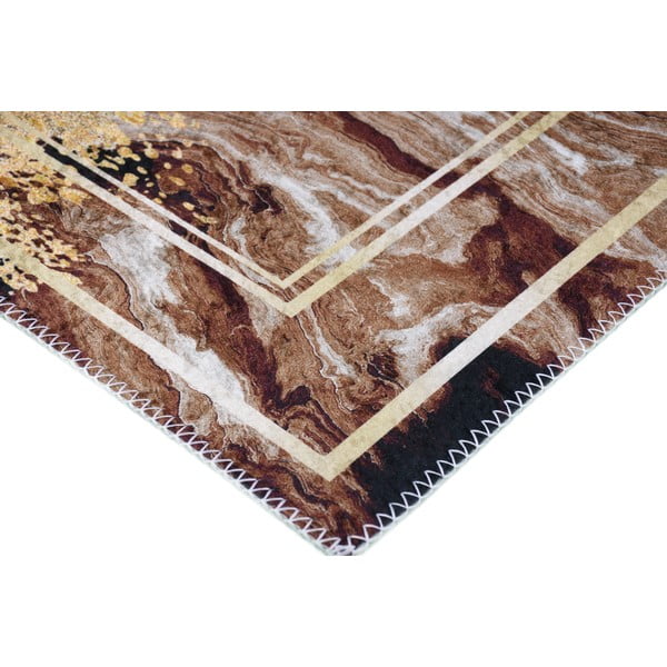 Covor maro/crem lavabil 80x150 cm – Vitaus-image-2