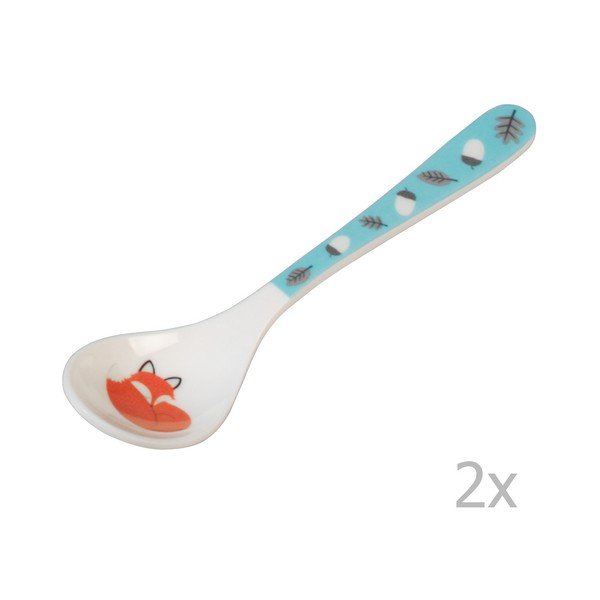 Set 2 lingurițe pentru copii Rex London Rusty The Fox