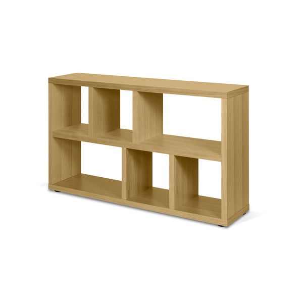 Bibliotecă în culoare naturală cu aspect de lemn de stejar 150x83 cm Berlin – TemaHome-image-3