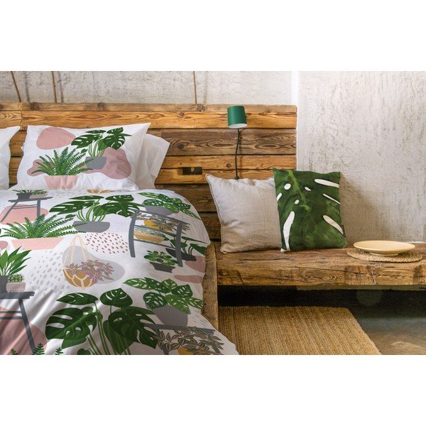 Lenjerie de pat din bumbac satinat Butter Kings Green Home, 140 x 200 cm-image-1