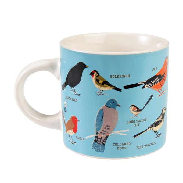 Cană albastră-crem din ceramică 350 ml Garden Birds – Rex London-image-2