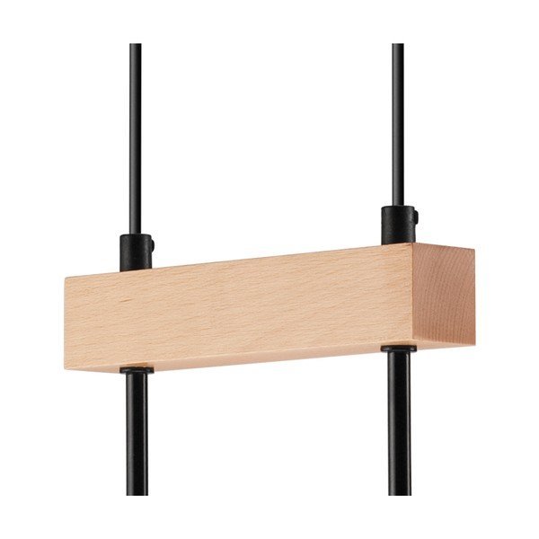 Lustră neagră/în culoare naturală Orazio – LAMKUR-image-4