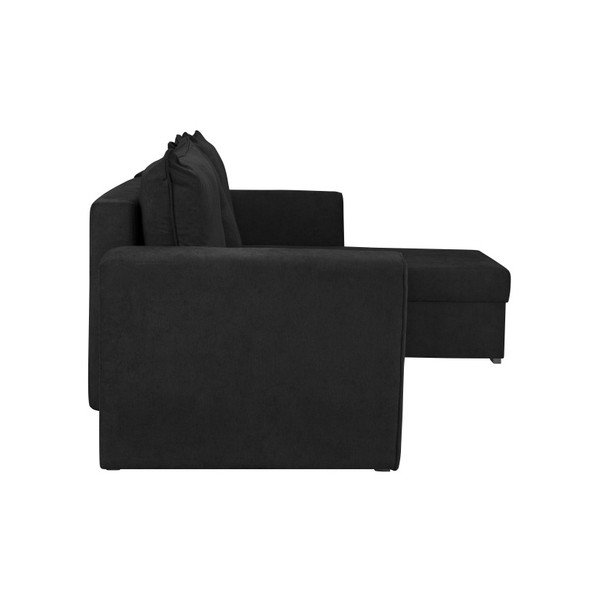 Canapea/colțar extensibil Cosmopolitan design Dover, gri antracit-image-4