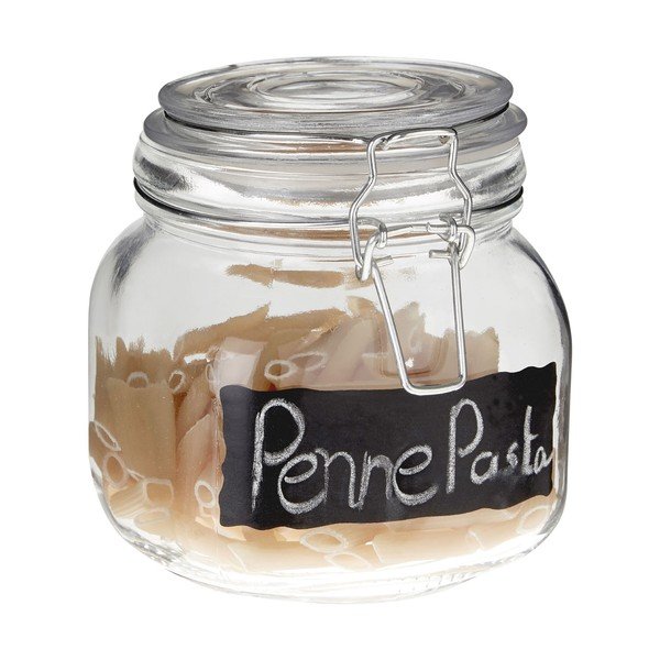 Borcan din sticlă cu etichetă de scris cu creta Premier Housewares, 900 ml-image-2