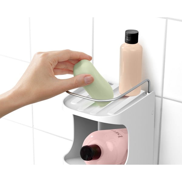 Raft pentru baie alb autoadeziv din plastic Capsule - Joseph Joseph-image-4