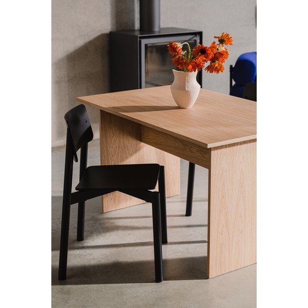 Scaun de dining negru stivuibil Wem – noo.ma-image-1