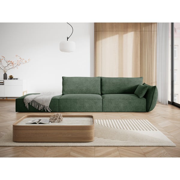 Șezlong verde închis (cu colț pe partea dreaptă) Vanda – Mazzini Sofas-image-1
