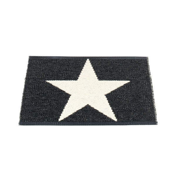 Covor pentru exterior și interior alb-negru 70x50 cm Viggo Black – Pappelina