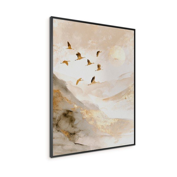 Tablou cu ramă imprimat 60x80 cm Golden Peaks II – Styler-image-4