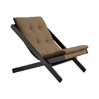 Fotoliu pliabil Karup Design Woogie Black/Mocca
